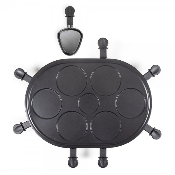 Raclette- und Mini-Crêpes-Gerät für 8 Personen